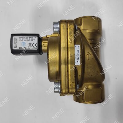 AC220V صمام الكهربائي ذو الحرارة العالية FKM Seal BURKERT النوع 6281 00221876 G3/4 2/2 NC جسم النحاس 13.0 فتحة 8W 0.2-16bar 0 ~ + 120 °C
