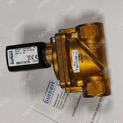 13.0 صمام لولبي بفتحة تدفق BURKERT نوع 6281 00221873 G1/2 2/2 مغلق عادةً جسم نحاسي ختم FKM AC220V 8W 0.2-16 بار 0~+120 درجة مئوية