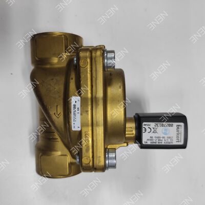 صمام لولبي بفتحة تدفق كبيرة 20.0 BURKERT نوع 6281 00221880 G1 2/2 مغلق عادةً جسم نحاسي ختم FKM DC24V 8W 0.2-16 بار 0 إلى +120 درجة مئوية