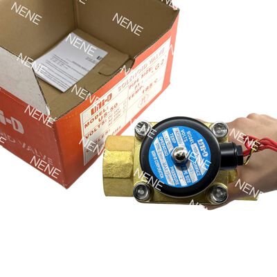 US-50 UNID صمام الملف اللولبي هوائي نحاسي 2 بوصة فتحة 50 مم 2 بوصة -5 درجة مئوية ~ 185 درجة مئوية