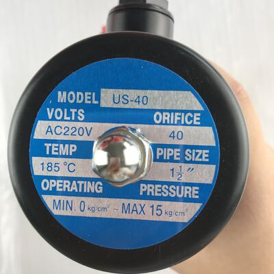 مقاومة لدرجات الحرارة العالية US-40 (1.5 بوصة) AC220 TXPC كل النحاس بخار صمام التحكم الصمام الكهربائي الصمام الصمام الماء