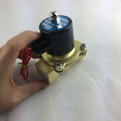 صمام الملف اللولبي صمام مياه UW-15 جسم نحاسي صمام هواء مغلق عادة ثنائي الاتجاه