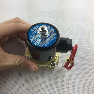 UW-25 جسم النحاس مغلق بشكل طبيعي صمام الهواء صمام الكهرومغناطيسي ثنائي الاتجاه صمام المياه صمام الكهربائية الصمام الكهربائي