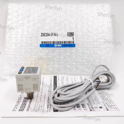 PNP + جهاز استشعار ضغط الخروج التناظري ضاغط الهواء مراقبة الضغط SMC ISE30A-01-D-L الإرسال عن بعد
