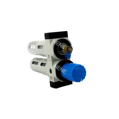 وحدة FRC تعمل بالهواء المضغوط G1/8 0.5-12 بار Festo FRC-1/8-D-MINI-A-MPA 8002270 من سبائك الزنك 40 ميكرومتر تصريف أوتوماتيكي بالكامل مع مقياس MPA