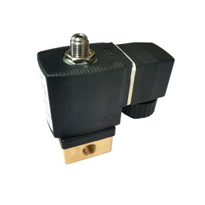 صمام الملف اللولبي ذو التشغيل المباشر 2/2 NC 00125304، منفذ G1/4 بوصة، فتحة تدفق 3.0، صمام نحاسي محكم الإغلاق بـ FKM، طاقة صناعية 220 فولت تيار متردد، ضغط تشغيل 10 بار