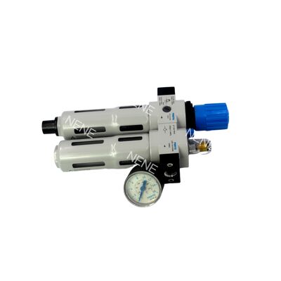 Festo FRC-1/4-D-7-MINI-MPA 8002337 Zinc Alloy FRL 1300L/min G1/4 Manual Drain 40μm 0.5-7bar With MPA Gauge