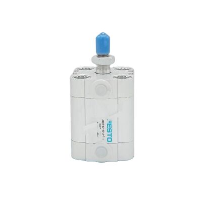 ADVU سلسلة اسطوانة هوائية Festo ADVU-12-30-A-P-A 156591 خيط خارجي 12x30 مم M5 منفذ اسطوانة مزدوجة المفعول مكبس مغناطيسي ISO 6432 مدمج