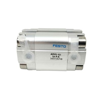 آلات الطباعة فيستو ADVU-16-20-P-A 156510 20mm ضربة الخيط الداخلي الأسطوانة المدمجة 16mm ثقب مزدوج التصرف M5 منفذ المكبس المغناطيسي ISO 6432