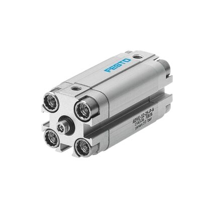 الآلات النسيجية ADVU-16-20-A-P-A 156596 Festo الخيط الخارجي الأسطوانة مزدوجة التصرف 16mm الحفرة 20mm ضربة M5 منفذ المكبس المغناطيسي المدمج ISO 6432
