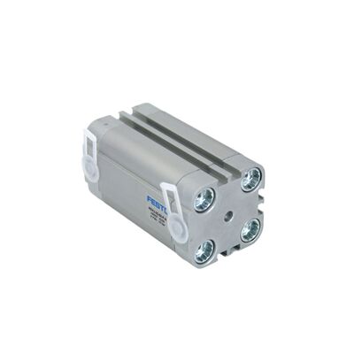 FESTO ADVU-20-25-P-A 156518 جهاز استشعار مغناطيسي جاهز 20mm حفرة 25mm ضربة خيط داخلي دفع سحب أسطوانة مضغوطة M5 منفذ مزدوج التصرف ISO 6432 لدفع الكرتون