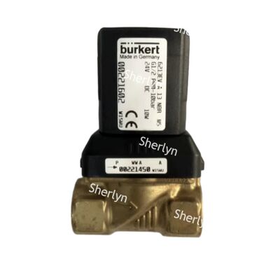 G1 صمام الملف اللولبي بمساعدة المؤازرة النحاسية Burkert 00221883 - 24V DC، فتحة 25 مم، 2/2 مغلق عادةً، مختوم من FKM