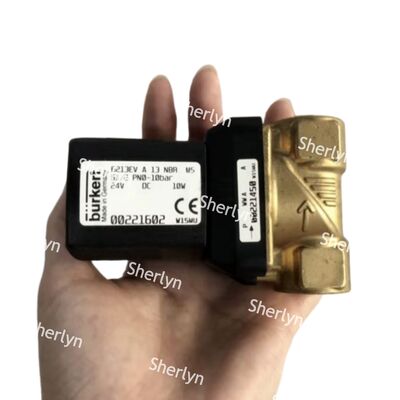 BURKERT 00221880 6281 صمام الملف اللولبي G1 2/2 NC صمام التحكم في السوائل بدرجة حرارة عالية