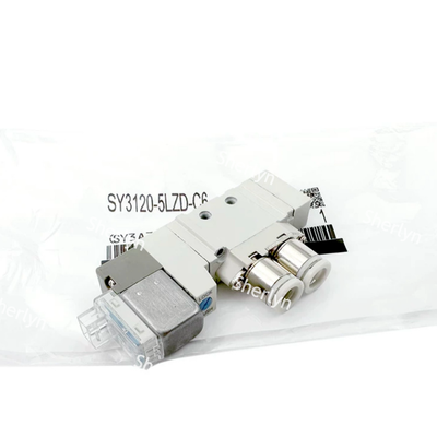 صمام هوائي مدمج يدوي SMC SY3220-5LZD-M5 DC24V للتحكم في أسطوانة قفل ناقل الدرب الطويل