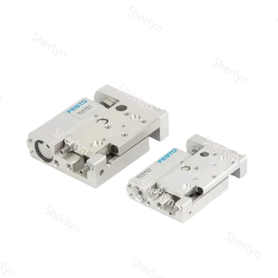 تصميم رقيق مضغوط FESTO SLF-6-30-P-A مزدوج التأثير سلندر الهواء المنزلق 6mm ثقب 20mm سكتة دماغية متوافقة أجهزة استشعار القرب المغناطيسية