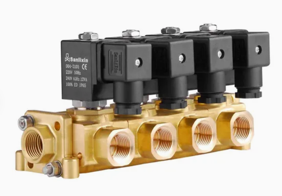 DC24V الصمام المضغوط الرئوي النحاس الجسم FKM وصلة مثالية لتطبيقات الأتمتة الرئوية الصناعية 137830
