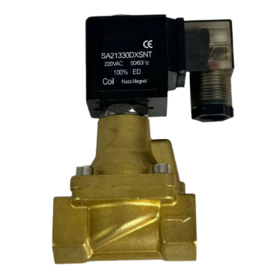 Brass Body Material Solenoid Valve 13mm Orifice Size Ideal for Pneumatic and Hydraulic Systems in Industrial Automation