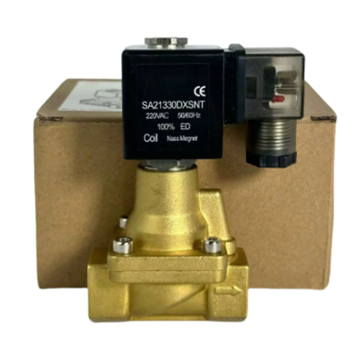 Brass Body Material Solenoid Valve 13mm Orifice Size Ideal for Pneumatic and Hydraulic Systems in Industrial Automation