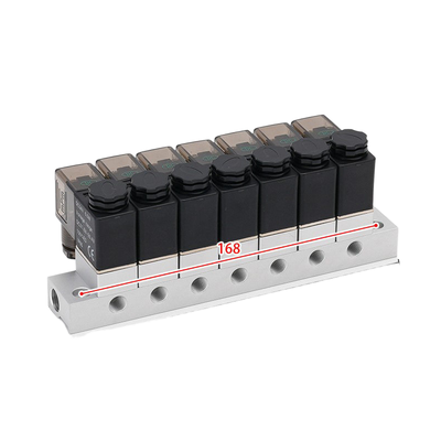 حلقة ختم FKM 1-Inlet-6-Outlet 2V025-06-6F مشعب صمام الملف اللولبي و2V025-06-7F 1-Inlet-7-Outlet