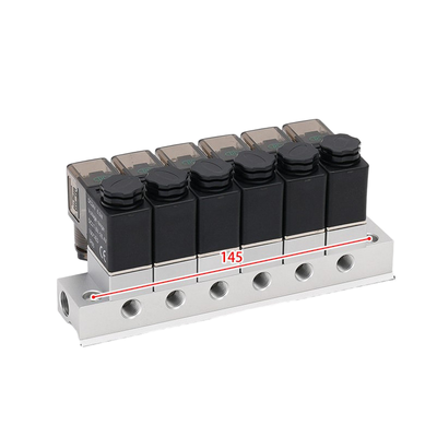 حلقة ختم FKM 1-Inlet-6-Outlet 2V025-06-6F مشعب صمام الملف اللولبي و2V025-06-7F 1-Inlet-7-Outlet