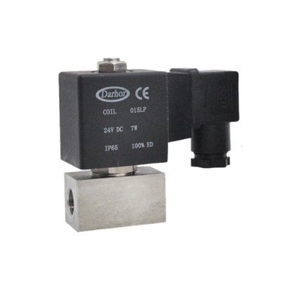 SH-15ES PTFE مواد الختم 2 طريق مغلقة بشكل طبيعي 15mm حجم فتحة 1/2 حجم منفذ صمام سولينويدي هوائي 6 إلى 160 بار 220VAC