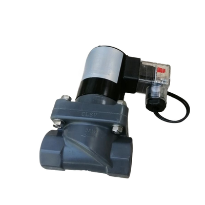 CPVC مادة الجسم حجم المنفذ 1 '' FF1C25B25 صمام المياه FKM مادة الختم حجم الفتحة 25 مم 2/2 طريقة NC