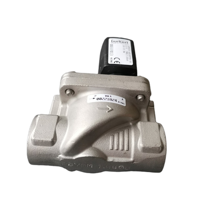 وحدة تحكم في السوائل صناعية Burkert 6281 بخيط أنثى G2، 2/2 NC، فتحة كبيرة 40.0، مجموعة مانع تسرب EPDM، ملف فولاذي مقاوم للصدأ 8 واط، متوافق مع طاقة DC/AC 00222028 00222029 00222031