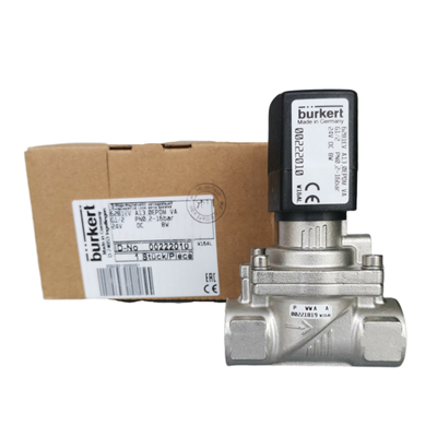 وحدة تحكم في السوائل صناعية Burkert 6281 بخيط أنثى G2، 2/2 NC، فتحة كبيرة 40.0، مجموعة مانع تسرب EPDM، ملف فولاذي مقاوم للصدأ 8 واط، متوافق مع طاقة DC/AC 00222028 00222029 00222031