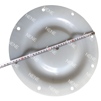 QBY3-50 QBY3-65 الحجاب الحاجز 225MM قطر خارجي بدون ثقب غشاء أبيض مقاوم للكيماويات للمضخة الصناعية