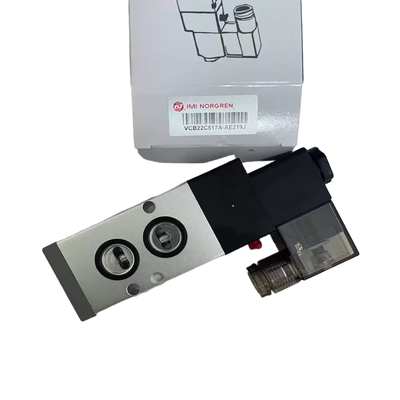 صمام الملف اللولبي المثبت على NAMUR IMI NORGREN VCB22C517A-AE219J G1/4 AC220V 5/2 صمام تحكم اتجاهي هوائي مفرد للمشغل