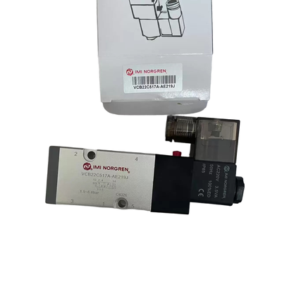 صمام الملف اللولبي المثبت على NAMUR IMI NORGREN VCB22C517A-AE219J G1/4 AC220V 5/2 صمام تحكم اتجاهي هوائي مفرد للمشغل