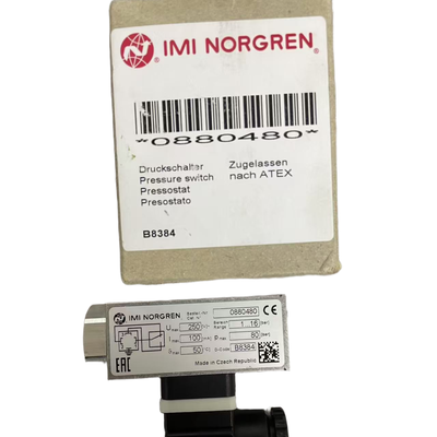مفتاح ضغط NORGREN مقاوم للانفجار 0880480 بخيط G1/4 من 1 إلى 16 بار مفتاح تحكم بالضغط للمواقع الخطرة