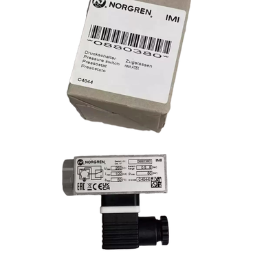 مفتاح ضغط مقاوم للانفجار من 0.5 إلى 8 بار IMI NORGREN 0880380 بخيط G1/4 مفتاح قفل ضغط لخط أنابيب المواد الكيميائية