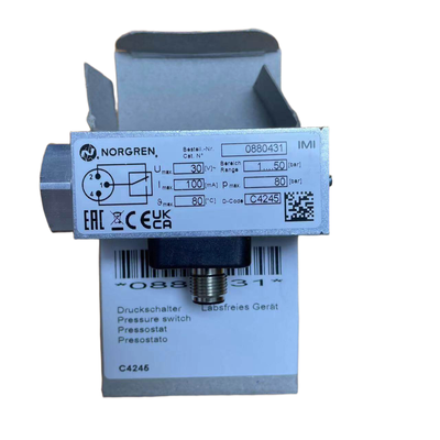 مفتاح ضغط NORGREN 0880431 بخيط G1/4 مفتاح ضغط هوائي صناعي عام للتغذية الراجعة للضغط