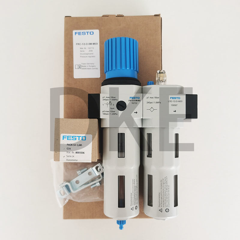 جهاز تنظيم فلتر الهواء Festo Frc-D-5m-Midi-A 5μM تلقائي