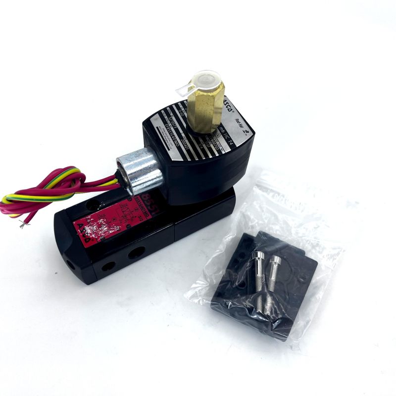 EF551G401MO ASCO لفائف مضاد للانفجار صمام سولينويد واحد وظيفة واحدة 3/2way - 5/2way G1/4