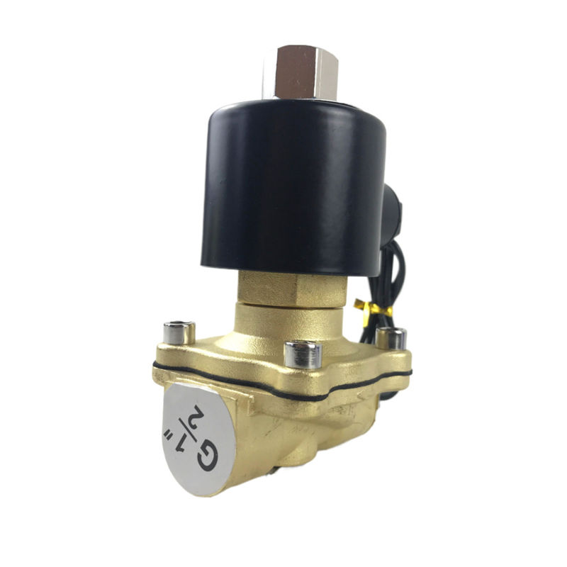 3/4 بوصة 2W200-20 NPT الماء الهواء النحاس الصمام الكهربائي NC 2 طريق