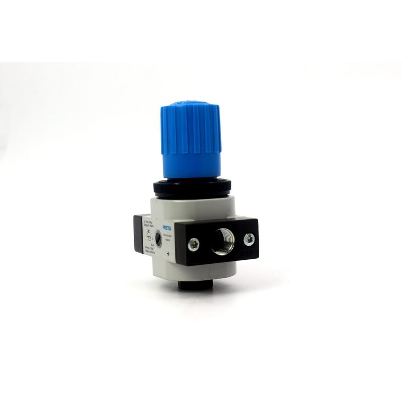 LR-1/4-D-MINI 159625 LR-1/4-D-MINI-MPA 8002275 FESTO صمام تنظيم الضغط من سبيكة الزنك مع مقياس ضغط 0.5-12 بار