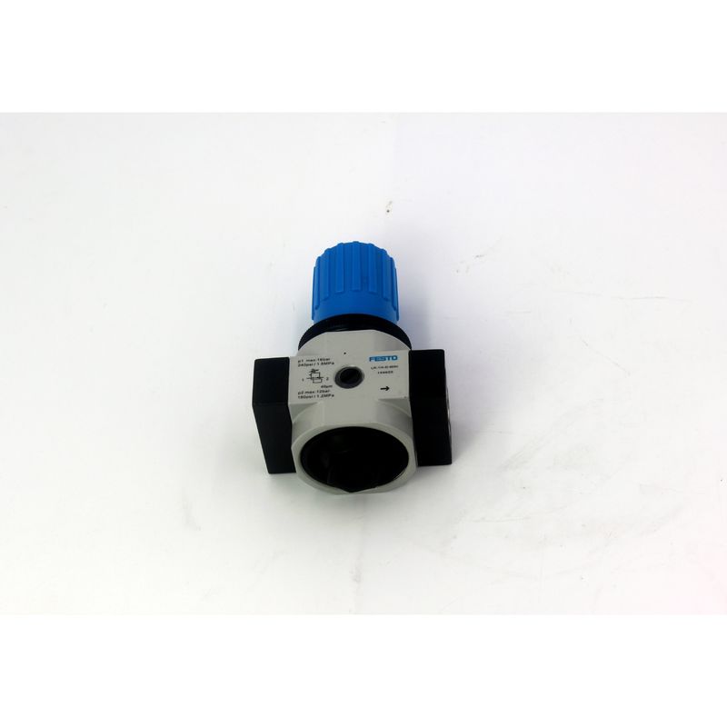 فيستو LR-1/8-D-7-MINI 162582 LR-1/8-D-7-MINI-MPA 8002288 صمام تنظيم الضغط من سبيكة الزنك مع مقياس ضغط 0.5-7 بار