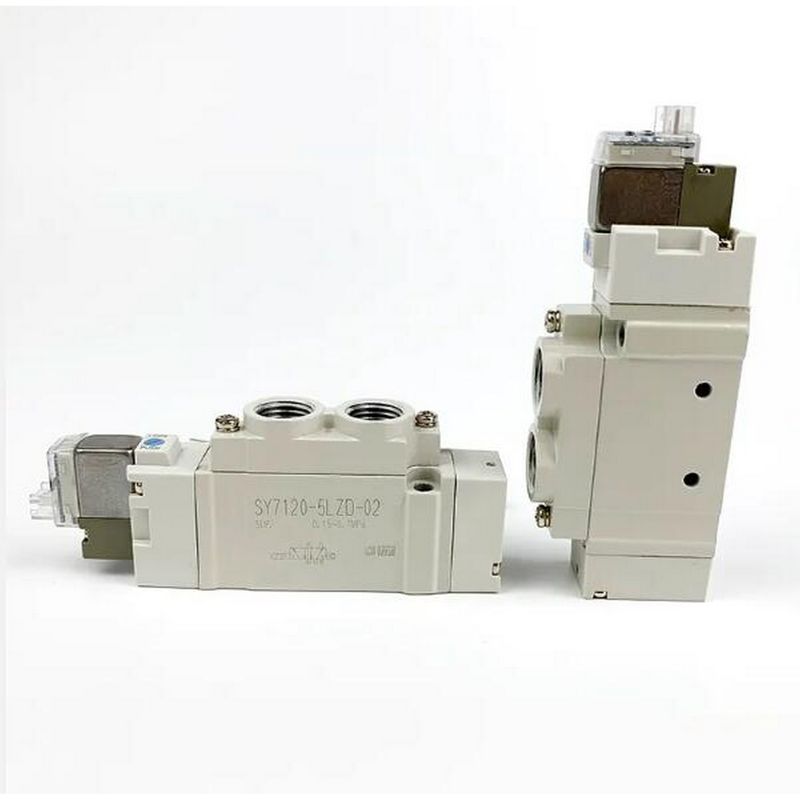 SMC SY7120-5LZD-C6 الصمام الكهربائي 2 موقف واحد لمسة واحدة الحجم المرفق ø6 DC24V