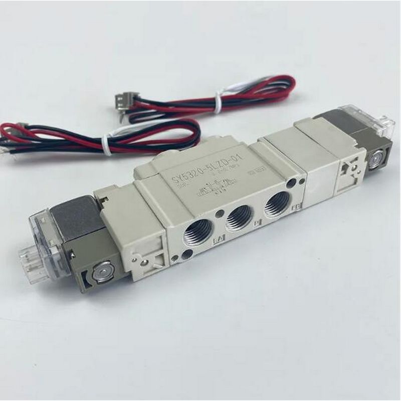 SMC SY5420-5LZD-01 منفذ الصمام الكهربائي حجم 1/8 3 مركز العادم DC24V