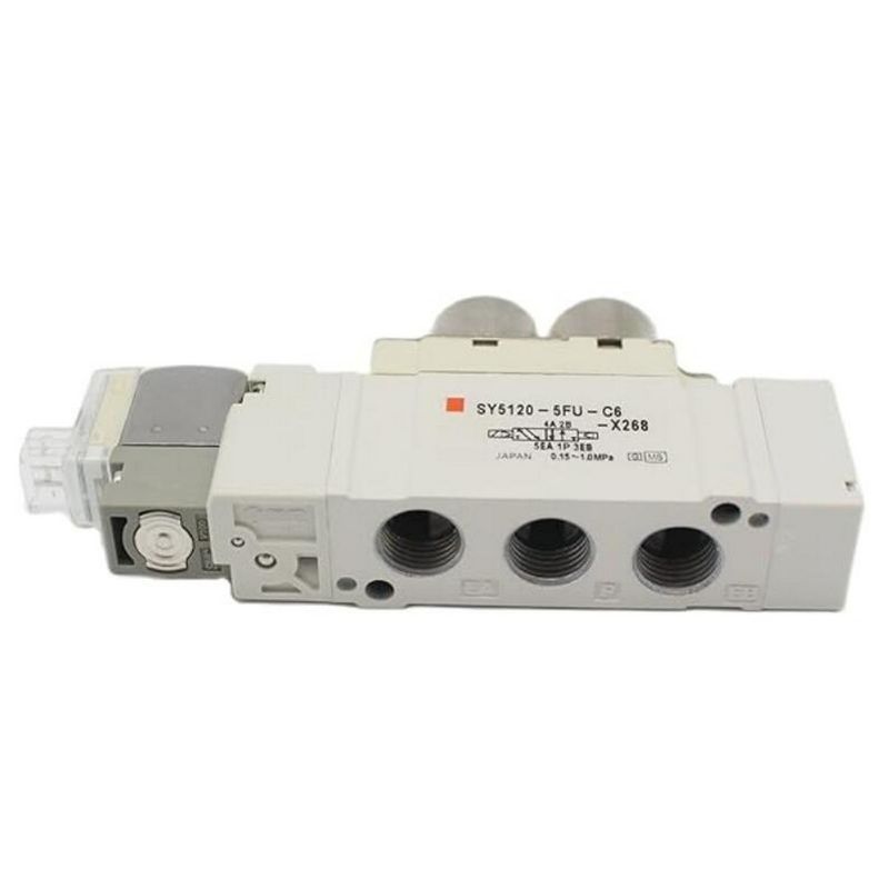 SY5320-5LZD-01 SMC الصمام الكهربائي 3 موقف مركز مغلق DC24V حجم منفذ 1/8