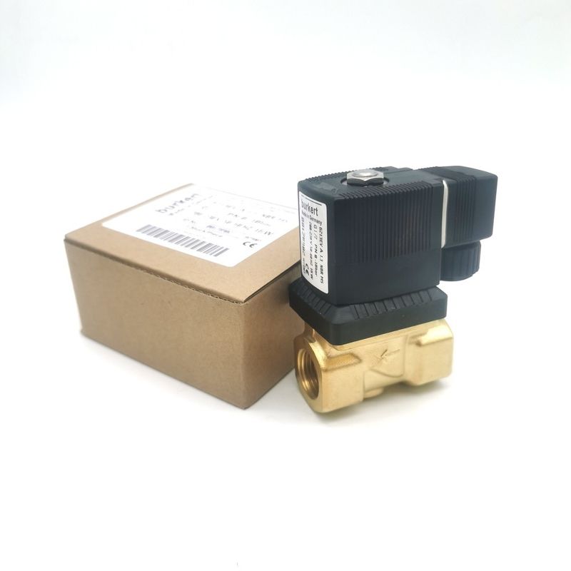 AC220V 00126219 الصمام الكهربائي البركرت AC220V 6014 C مغلق بشكل طبيعي G1/8 1.5 فتحة تدفق 8W جسم صمام الفولاذ المقاوم للصدأ 0 ~ 16bar