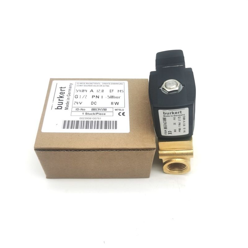 بوركرت 00132865 AC24V صمام الكهربائي المباشر G1/8 6014 C مغلق عادة 0 ~ 25bar 3/2 Way جسم النحاس