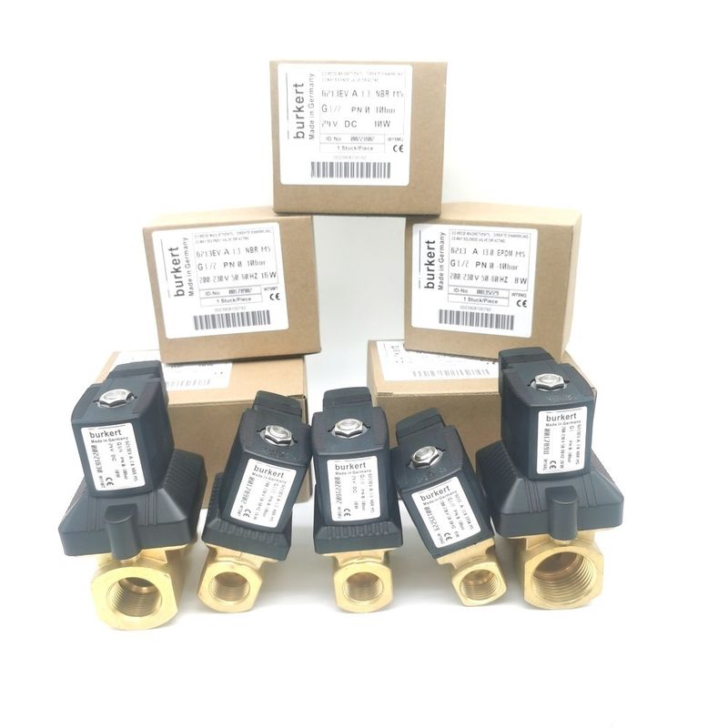 صمام بركرت الكهربائي FKM Seal 00126091 24VDC 8W 0 ~ 6bar 6013 نوع التصرف المباشر G1/8 بوصة 2/2 مغلقة عادة 3.0 فتحة التدفق