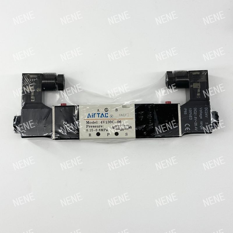 صمام إلكتروني مغناطيسي 4V130P-06 AIRTAC للسيطرة الدقيقة على الهواء في نطاق الضغط من 0.15 إلى 0.8 MPa