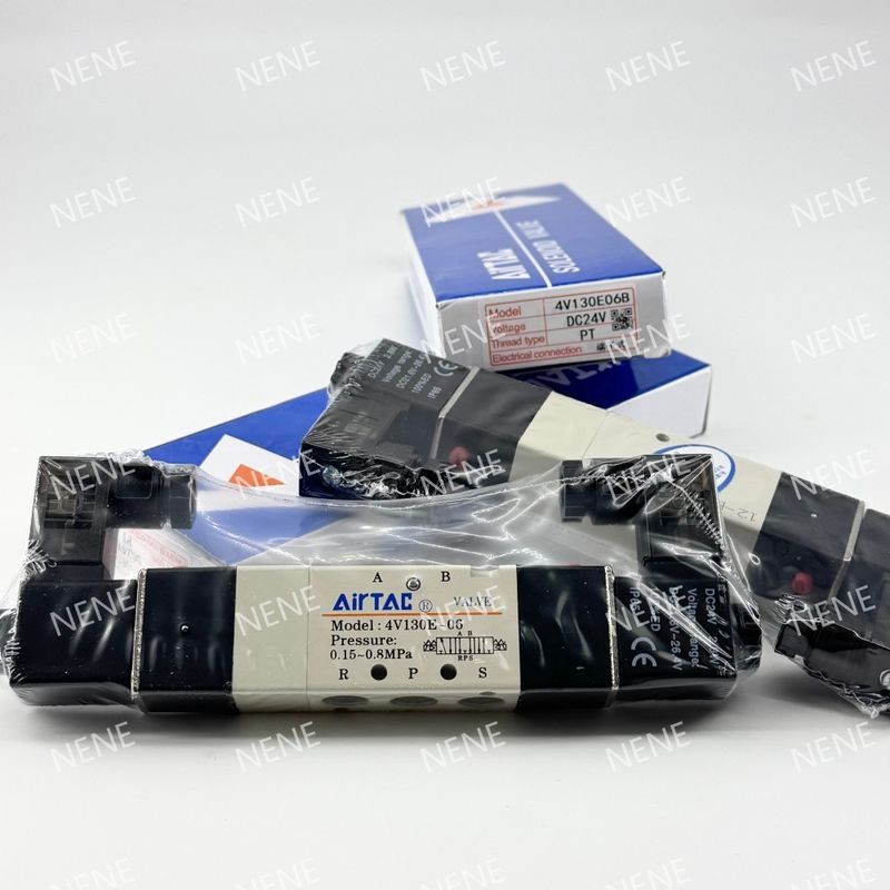 AIRTAC 4V230C-06 مواد جسم سبيكة الألومنيوم صمام كهرومغناطيسي 24VDC 220V لتطبيقات الضغط العالي