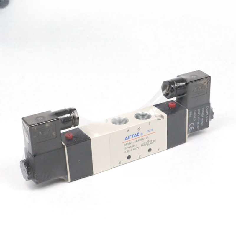 Airtac 4V330E-10: صمام الهواء الكهربائي ((5/2,5/3 طريقة) - 4V330E10BI 4V330P-10 AC220V
