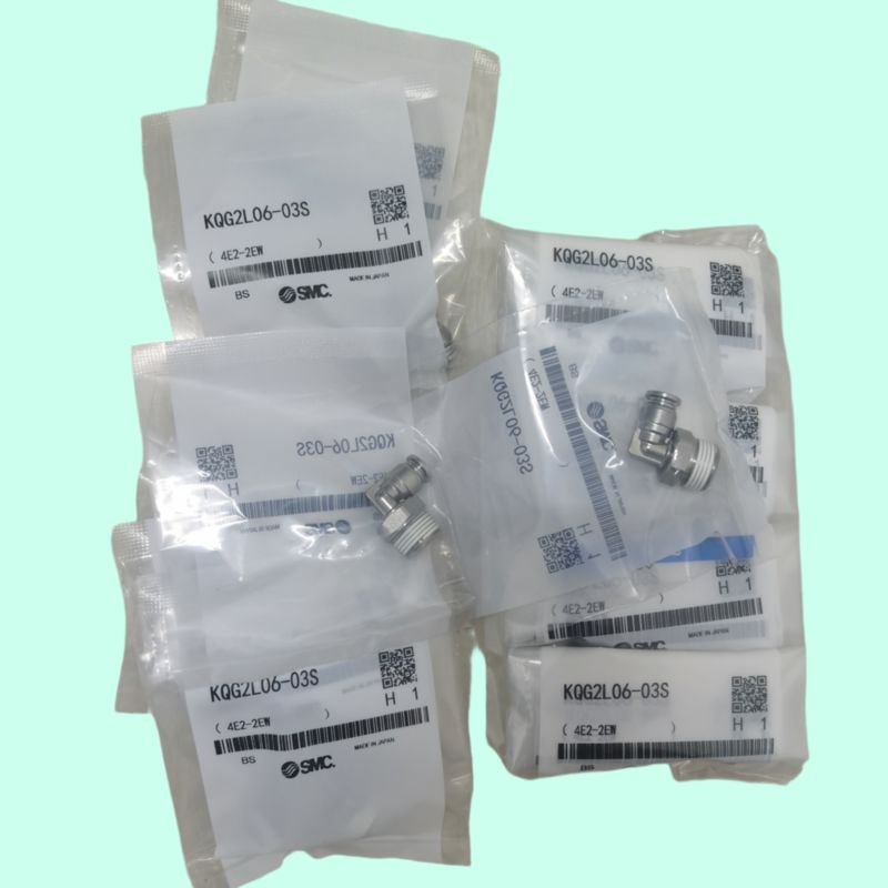 SMC KQG2L10-02S وصلة كوع سريعة التوصيل من الفولاذ المقاوم للصدأ، 10 مم × R1/4، كوع 90 درجة، وصلة بلمسة واحدة، 4E2-1EY/KQ2A88