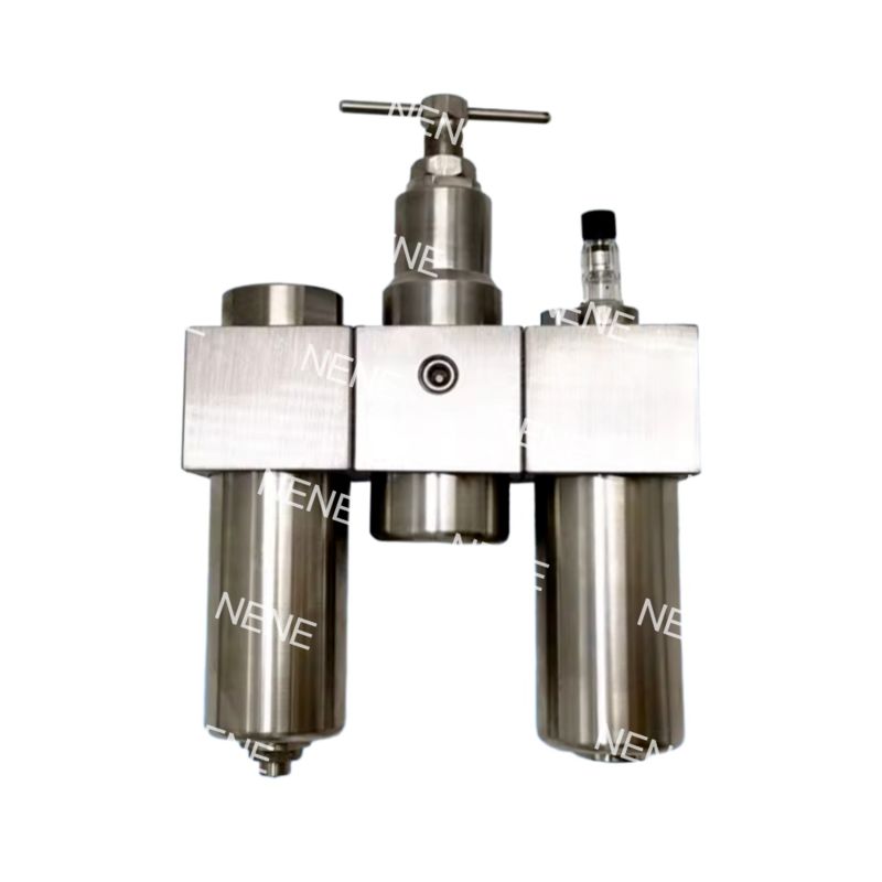 SFSRSL200 مجموعة ثلاثية من الفولاذ المقاوم للصدأ SUS316 منظم مرشح هوائي مشحم G1/4 تنظيم الضغط